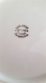 Carlsbad China Austrian Handpainted blue