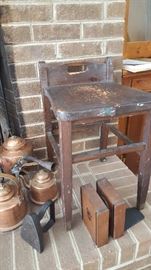 Antique Swedish Crafted 19th century Stool