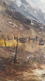 Original Oil Alps Signed Richard Heintz