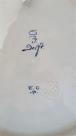 Royal Delft 1893 Girl looking out to sea