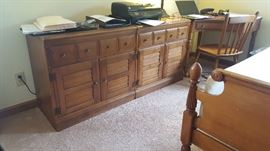 Two Consoles w/ Corner Desk