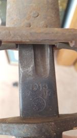 WWI-Vintage-Remington-1913-9-17-Bayonet-For-Enfield-Rifles-Restamped-US-scabbard Carried in Battle in France by Henry J. Olson