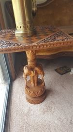Thailand Carved Elephant Chest Table Purchased mid-century while abroad