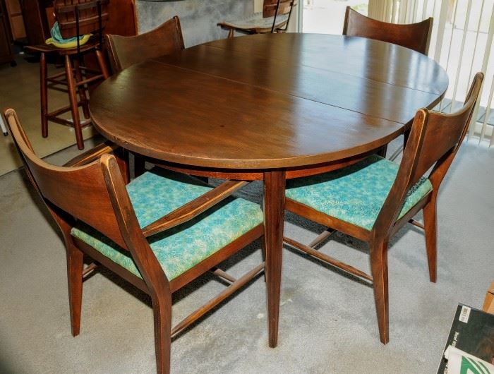 DANISH STYLE DINING TABLE AND CHAIRS