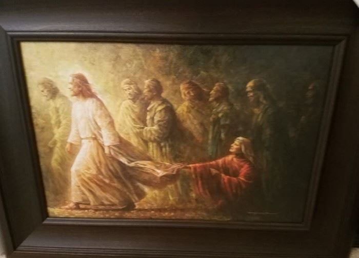 miraculous healing framed print