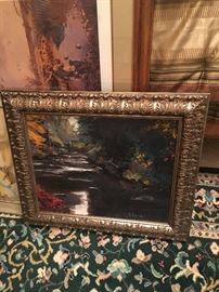 Oil painting - framed
