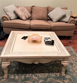 46X46X18 Square Wood Coffee Table