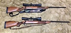 25-06 and 7mm Magnum Mossberg Rifles w/ Military grade barrels with quality scopes ~ In original Boxes
