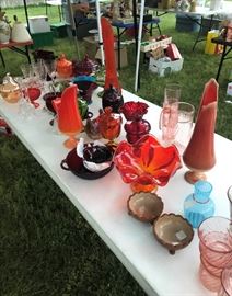 Vintage Viking, depression and fenton glass