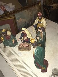Very Large Resin Nativity Set