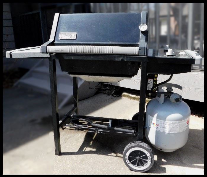 Weber Propane Grill Silver Edition.