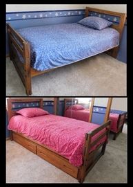 Wooden Bunkbeds. You can see these in Star Room upstairs at the sale.