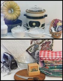Sampling of more kitchen items and gadgets.