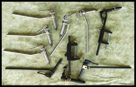 Fly tying vises.