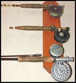 Antique Fishing Fly Rods including a Pfleuger Medalist.