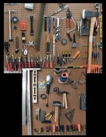 A wall full of tools.