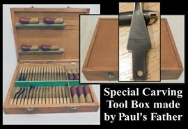 Flexcut Carving Tools with Handcrafted Tool Box. Made in USA.
