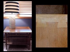 Two Danish Modern side tables.