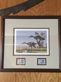 Ducks Unlimited Double stamp. David Noll signed and numbered DU 2686/4200