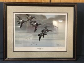 "Bills On The Move" by Les Kouba                                        Signed and numbered  357/2000