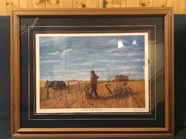 "Got Em' In The Back Forty" by Les Kouba                     Signed and numbered 412/3000