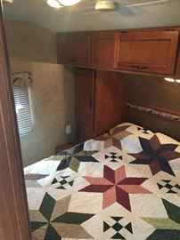 Master bed (quilt not included)