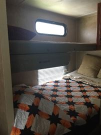 Bunk area (quilt not included)