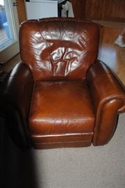 Matching leather chair