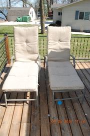 Outdoor lounge chairs