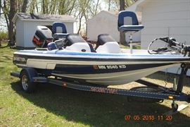 2005  SX190 Skeeter  Boat, motor and trailer               150H Yamaha two stroke motor.  Minn kota trolling motor. Includes Lorenz fish locator and GPS