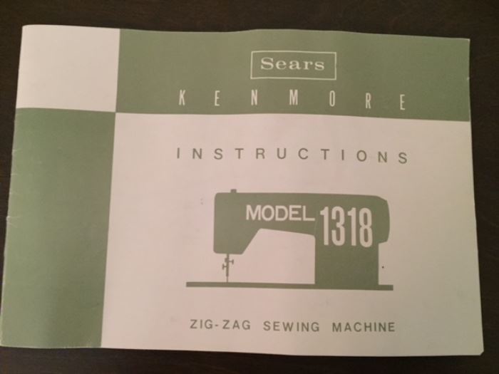 Kenmore sewing machine instruction book