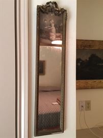 vintage narrow mirror