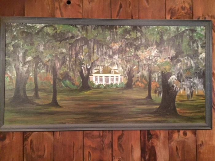 Jean Byers' Tuzcuco Plantation oil painting (the plantation burned in 2002)