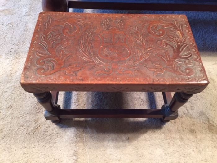 Stool for Spanish leather table
