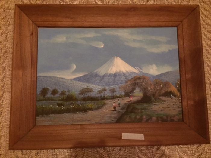 Mexican volcano Popocatepetl -- oil
