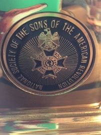 Sons of the American Revolution lamp seal