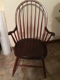 antique Windsor chair--peg construction