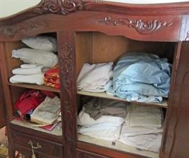 Interior view of cabinet