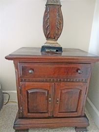 Night stand and lamp base detail