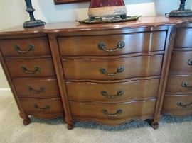 Serpentine front of Country French dresser