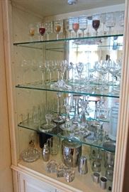 Some of glassware and barware