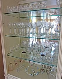 Some of glassware and barware including Rosenthal stems
