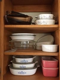 Pyrex and corning ware