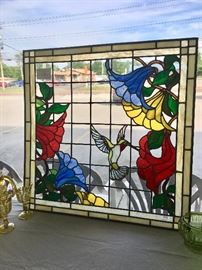 Stained Glass - Hummingbird Design