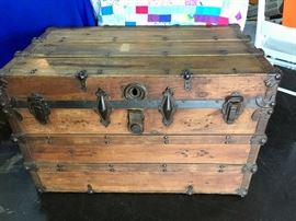 GREAT old vintage trunk