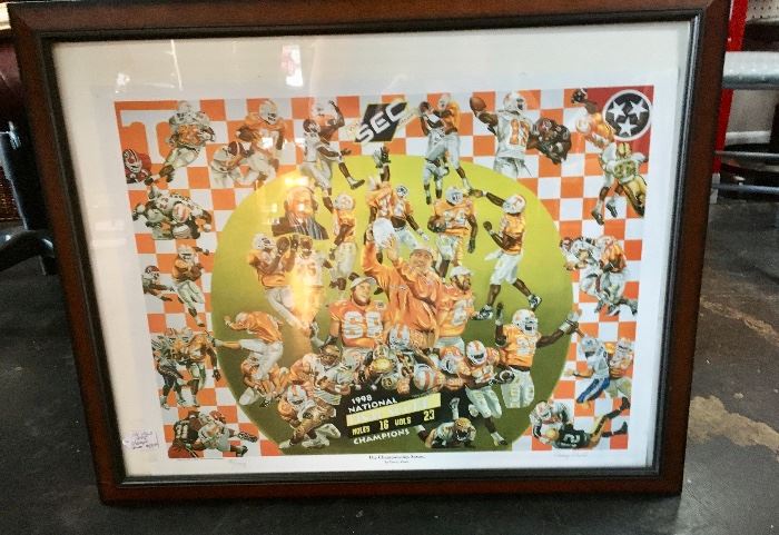 TN Vols Framed Picture