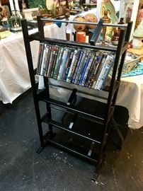 Black Wooden DVD Stand