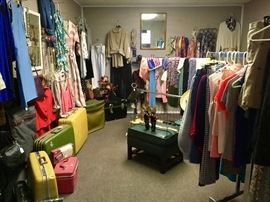 Vintage Luggage, Clothes, Purses, Jewelry...
