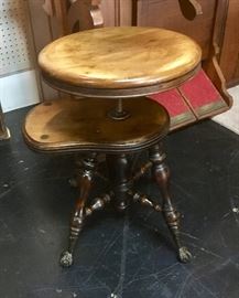 Great Piece! Wooden Stool for pump organ