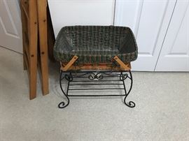 Longaberger Basket on Longaberger Stand
